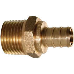 Jones Stephens - Brass & Chrome Pipe Fittings Type: Male Adapter Fitting Size: 1 x 1 - All Tool & Supply