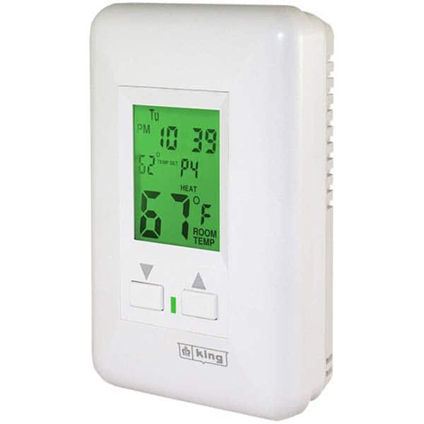 King Electric - Thermostats Type: Hydronic Thermostat Style: Line Voltage Wall Thermostat - All Tool & Supply