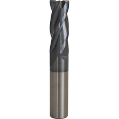 Accupro - 1/2" Diam 4 Flute Carbide 0.015" Corner Radius End Mill - Exact Industrial Supply