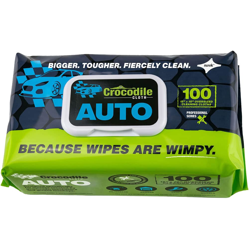 Crocodile Cloth - Wipes Type: General Purpose Style: Pre-Moistened; Flat Fold - All Tool & Supply