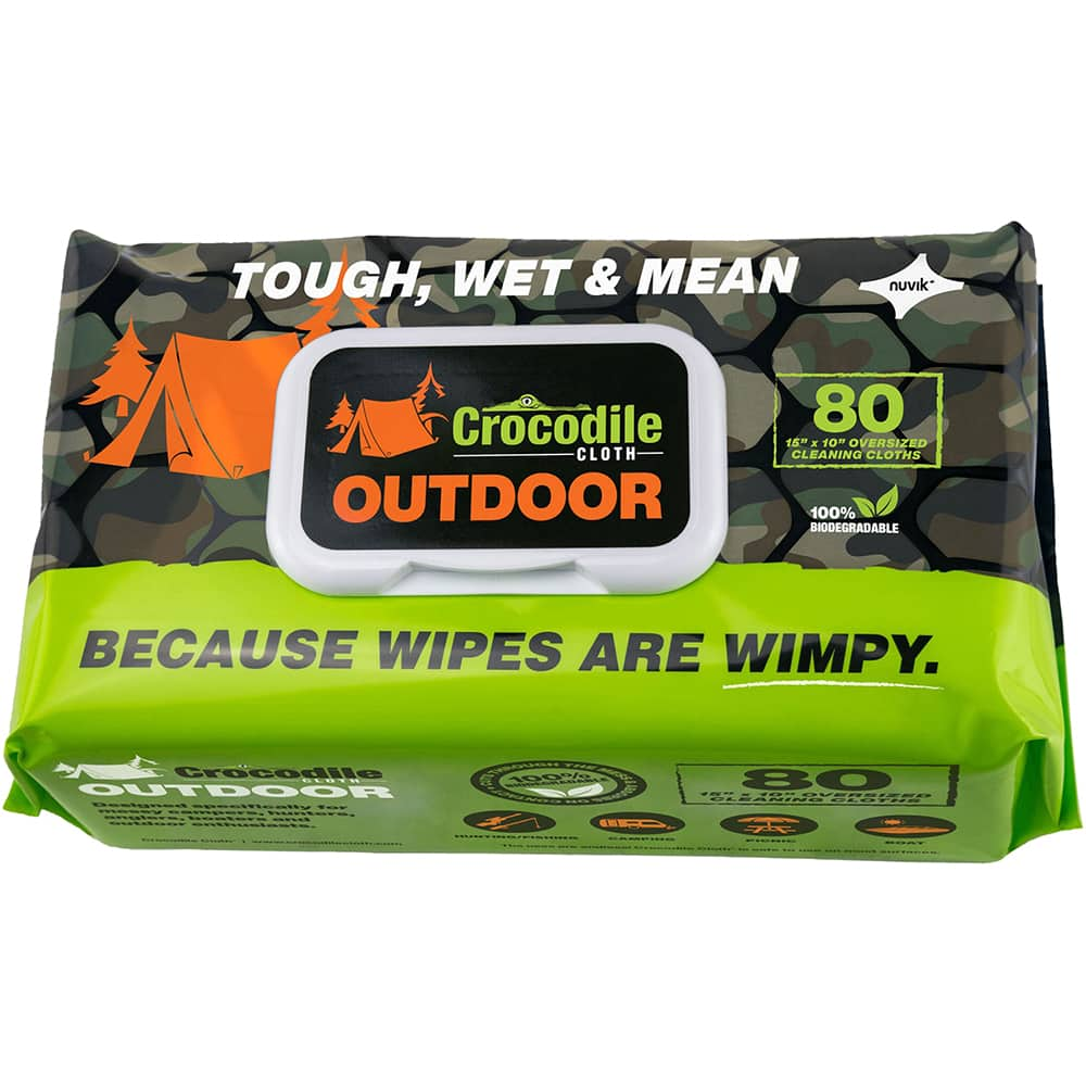 Crocodile Cloth - Wipes Type: General Purpose Style: Pre-Moistened; Flat Fold - All Tool & Supply