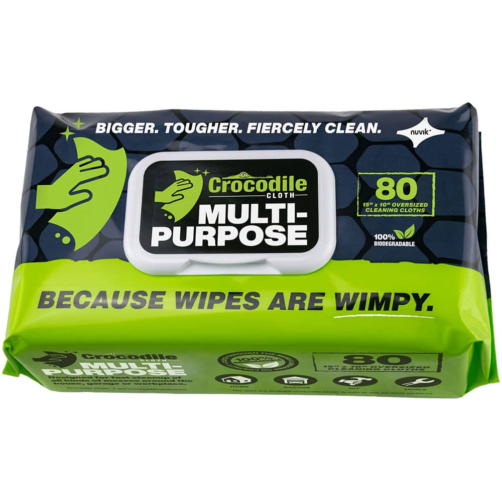 Crocodile Cloth - Wipes Type: General Purpose Style: Pre-Moistened; Flat Fold - All Tool & Supply