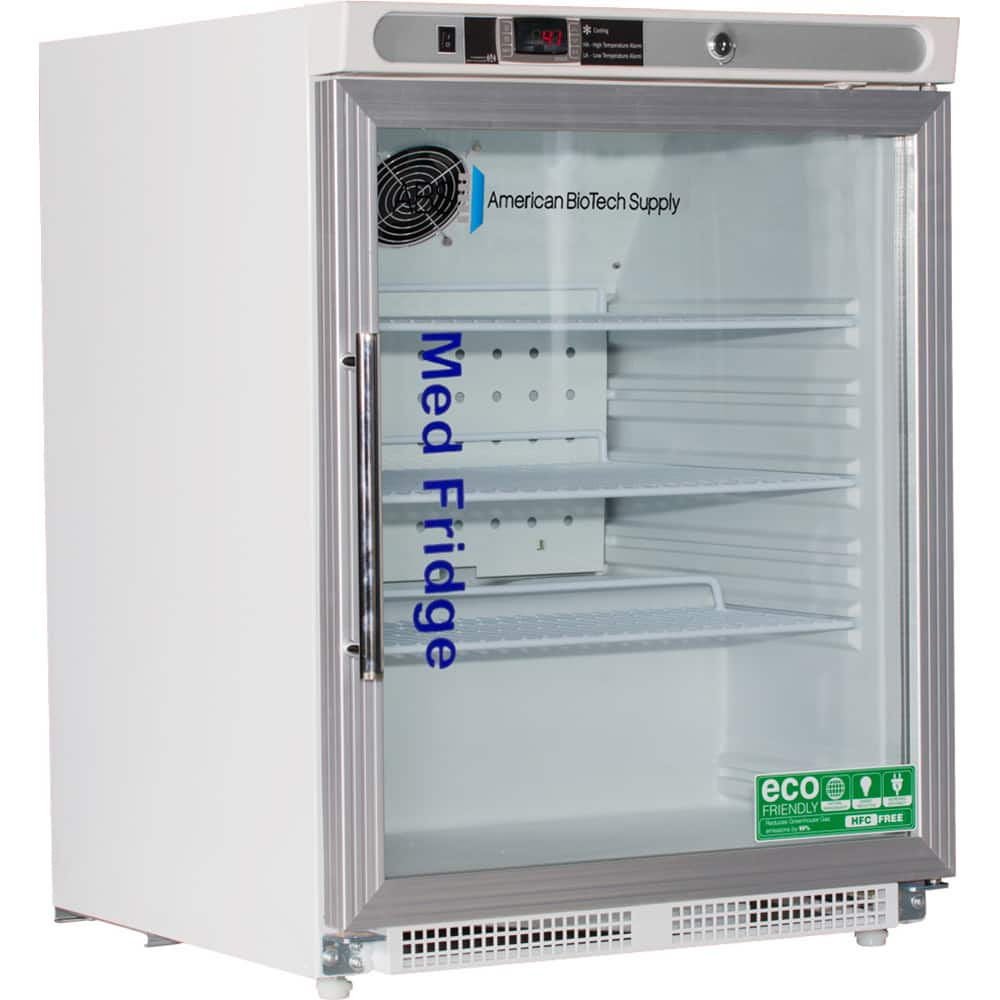 American BioTech Supply - Laboratory Refrigerators and Freezers Type: Pharmacy Refrigerator Volume Capacity: 4.6 Cu. Ft. - All Tool & Supply