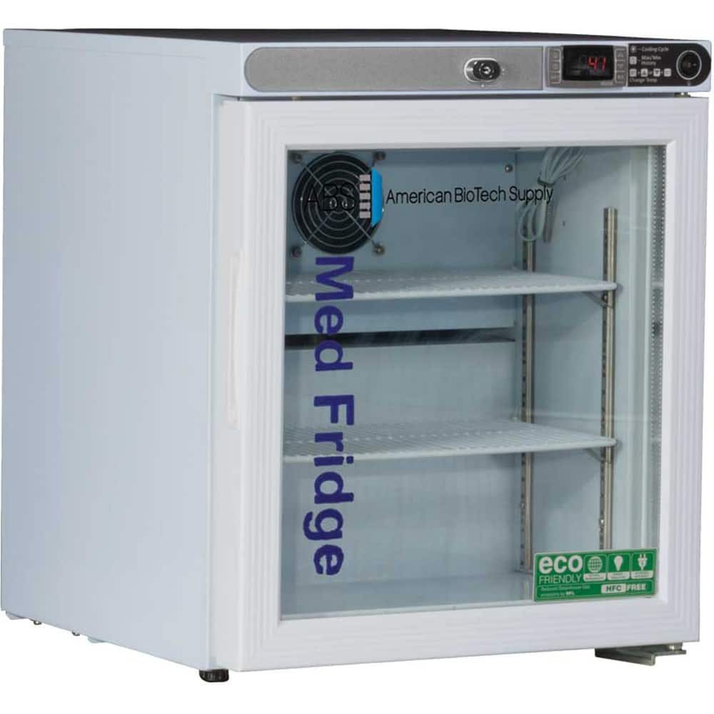 American BioTech Supply - Laboratory Refrigerators and Freezers Type: Pharmacy Refrigerator Volume Capacity: 1 Cu. Ft. - All Tool & Supply