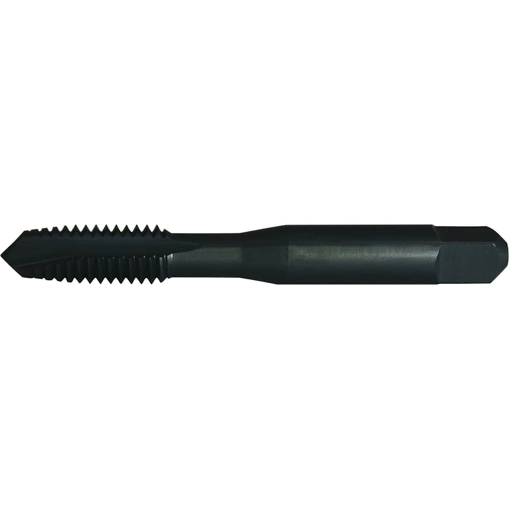 Greenfield Threading - 1/4-20 UNC Class 2B 2-Flute Black Oxide Finish High Speed Steel Spiral Point Tap - Exact Industrial Supply