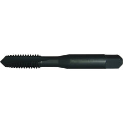 Greenfield Threading - 5/16-18 UNC Class 2B 2-Flute Black Oxide Finish High Speed Steel Spiral Point Tap - Exact Industrial Supply