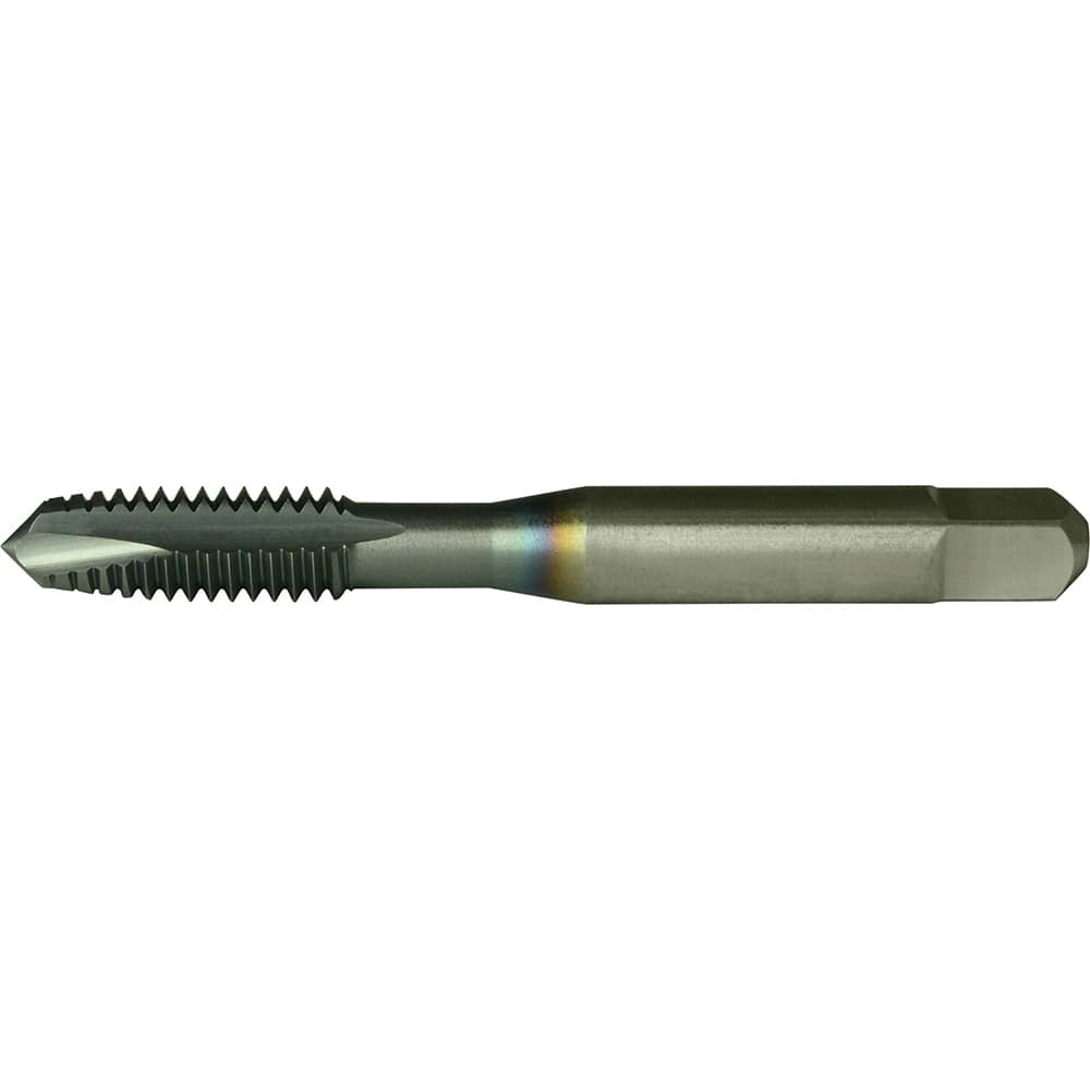 Greenfield Threading - #12-24 UNC Class 2B 2-Flute TiCN Finish High Speed Steel Spiral Point Tap - Exact Industrial Supply