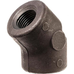 USA Sealing - Black Pipe Fittings Type: 45 Degree Elbow Fitting Size: 1/2 (Inch) - All Tool & Supply