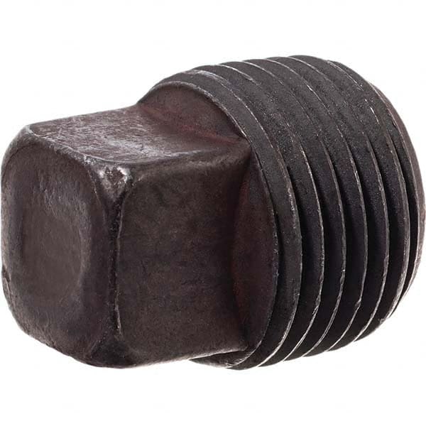 USA Sealing - Black Pipe Fittings Type: Square Plug Fitting Size: 1/2 (Inch) - All Tool & Supply