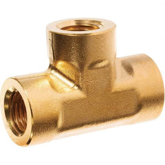 USA Sealing - 1/4" Brass Pipe Female Tee - All Tool & Supply