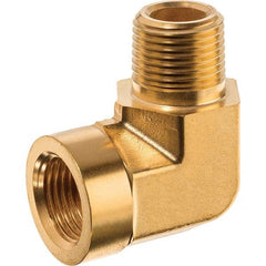 USA Sealing - 1/4" Brass Pipe 90° Street Elbow - All Tool & Supply