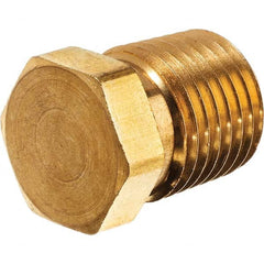 USA Sealing - 3/4" Brass Pipe Hex Head Plug - All Tool & Supply