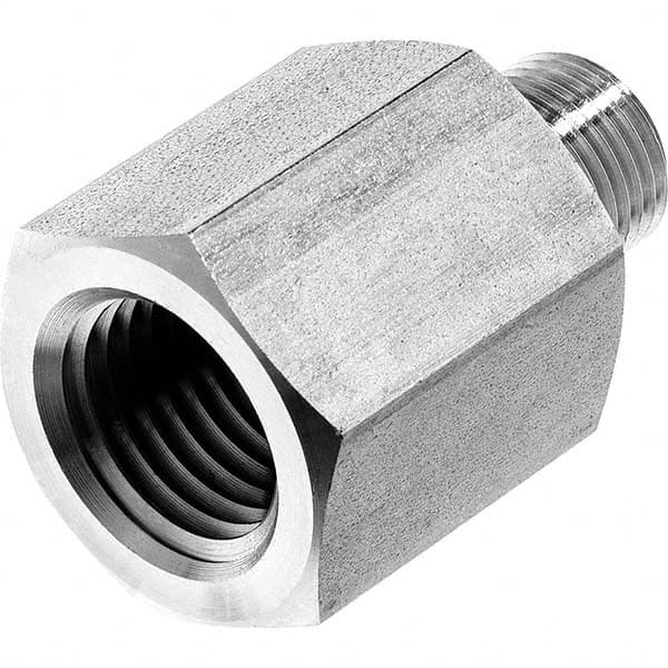 USA Sealing - 1/2 x 3/8" Galvanized Steel Pipe Reducing Adapter - All Tool & Supply