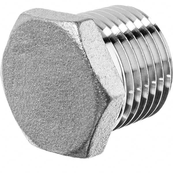 USA Sealing - 3/8" Galvanized Steel Pipe Hex Head Plug - All Tool & Supply