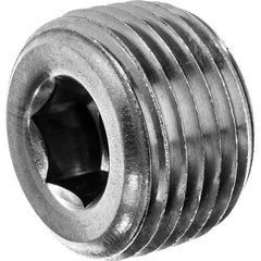 USA Sealing - 1/2" Galvanized Steel Pipe Hex Socket Plug - All Tool & Supply