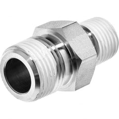 USA Sealing - 3/8 x 1/8" Galvanized Steel Pipe Reducing Hex Nipple - All Tool & Supply