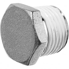 USA Sealing - 3/8" Galvanized Steel Pipe Hex Head Plug - All Tool & Supply