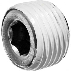 USA Sealing - 3/4" Galvanized Steel Pipe Hex Socket Plug - All Tool & Supply