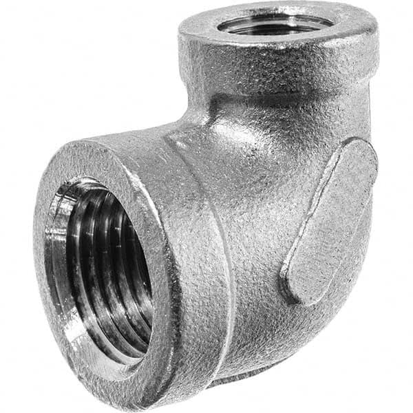 USA Sealing - 1/2 x 1/4" 304 Stainless Steel Pipe 90° Reducing Elbow - Exact Industrial Supply