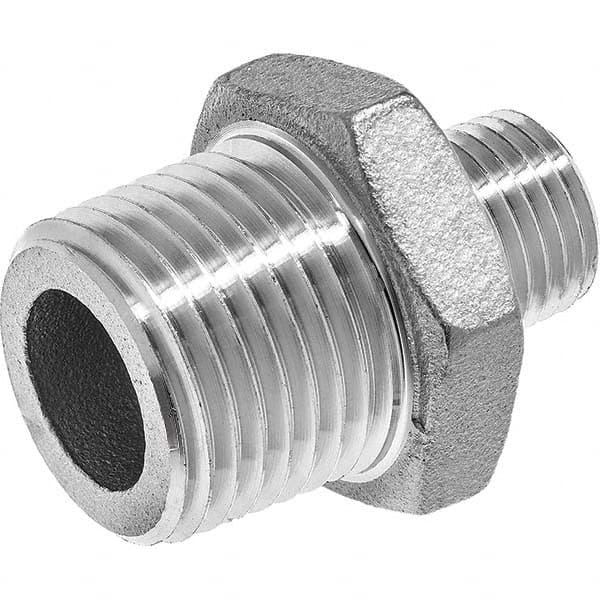 USA Sealing - 2 x 1-1/2" 304 Stainless Steel Pipe Reducing Hex Nipple - All Tool & Supply