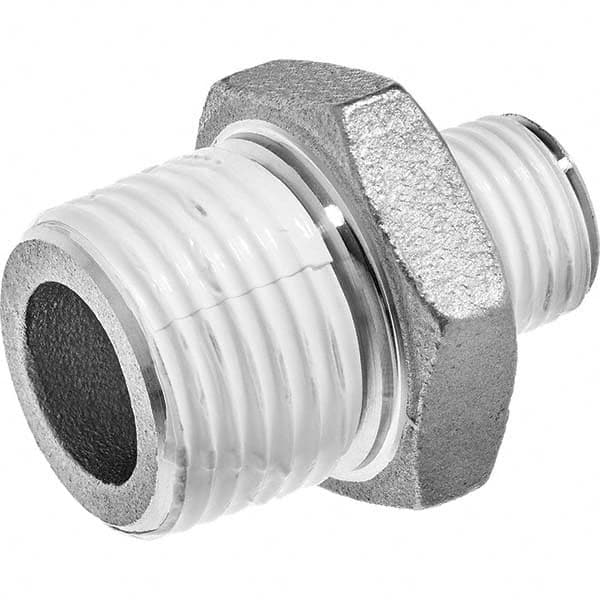 USA Sealing - 2 x 1" 304 Stainless Steel Pipe Reducing Hex Nipple - All Tool & Supply