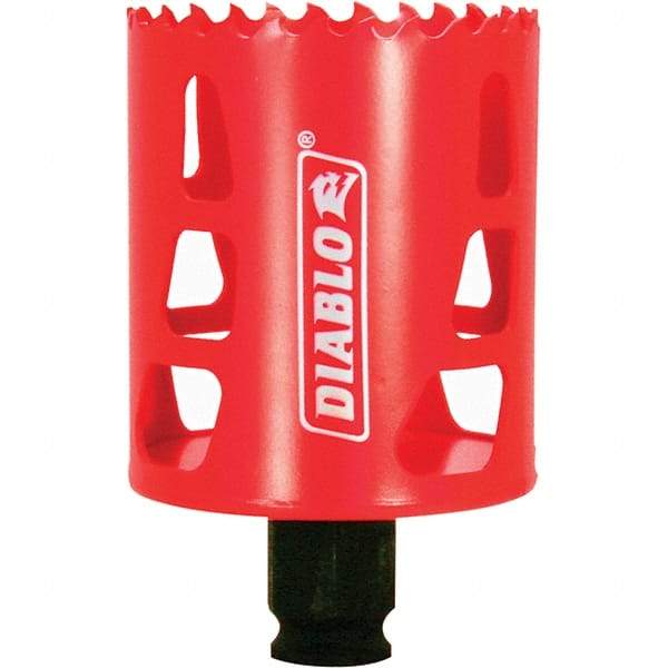 Freud - 2-1/4" Diam, 2-3/8" Cutting Depth, Hole Saw - Bi-Metal Saw, Toothed Edge - All Tool & Supply