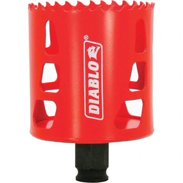 Freud - 2-1/2" Diam, 2-3/8" Cutting Depth, Hole Saw - Bi-Metal Saw, Toothed Edge - All Tool & Supply