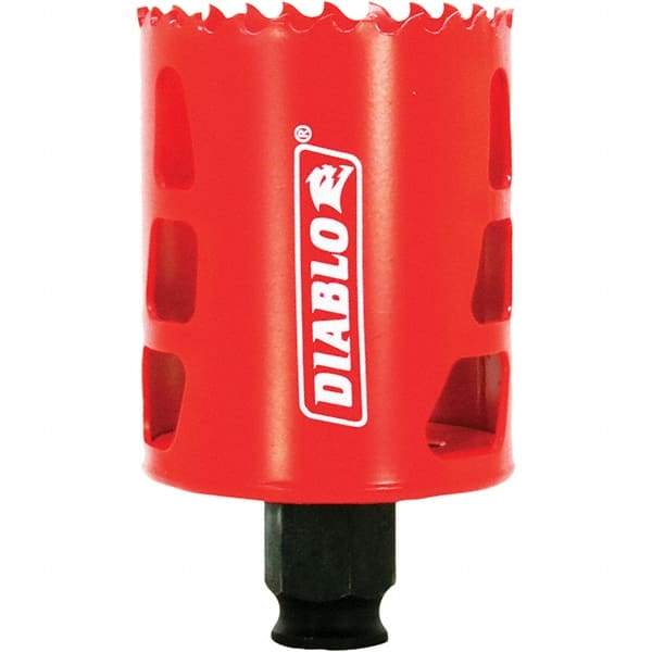 Freud - 2-1/8" Diam, 2-3/8" Cutting Depth, Hole Saw - Bi-Metal Saw, Toothed Edge - All Tool & Supply