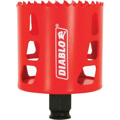 Freud - 2-5/8" Diam, 2-3/8" Cutting Depth, Hole Saw - Bi-Metal Saw, Toothed Edge - All Tool & Supply