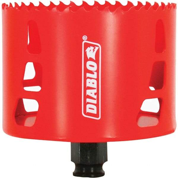 Freud - 3-5/8" Diam, 2-3/8" Cutting Depth, Hole Saw - Bi-Metal Saw, Toothed Edge - All Tool & Supply