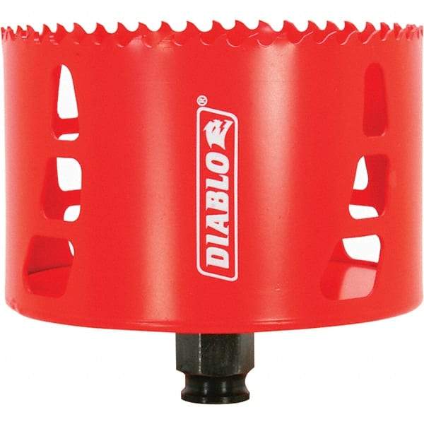 Freud - 4" Diam, 2-3/8" Cutting Depth, Hole Saw - Bi-Metal Saw, Toothed Edge - All Tool & Supply