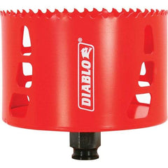 Freud - 4" Diam, 2-3/8" Cutting Depth, Hole Saw - Bi-Metal Saw, Toothed Edge - All Tool & Supply