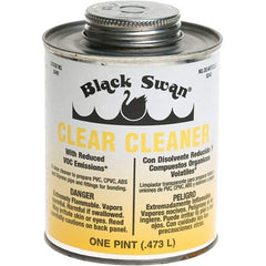 Black Swan - 1 Pt All-Purpose Cleaner - Clear, Use with ABS, PVC & CPVC up to 6" Diam - All Tool & Supply