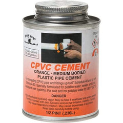 Black Swan - 1/2 Pt Medium Bodied Cement - Orange, Use with CPVC - All Tool & Supply