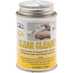 Black Swan - 1/4 Pt All-Purpose Cleaner - Clear, Use with ABS, PVC & CPVC up to 6" Diam - All Tool & Supply