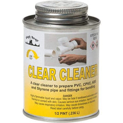 Black Swan - 1/2 Pt All-Purpose Cleaner - Clear, Use with ABS, PVC & CPVC up to 6" Diam - All Tool & Supply