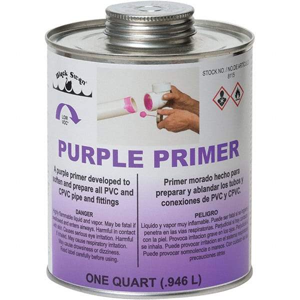 Black Swan - 1 Qt All Purpose Primer/Cleaner - Purple, Use with PVC & CPVC - All Tool & Supply