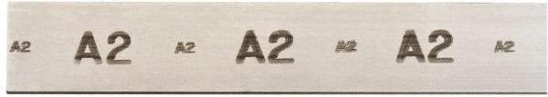 Starrett - 36 Inch Long x 3 Inch Wide x 1/16 Inch Thick, Tool Steel Air Hardening Flat Stock - + 0.25 Inch Long Tolerance, + 0.000-0.005 Inch Wide Tolerance, +/- 0.001 Inch Thickness Tolerance, +/- 0.001 Inch Square Tolerance, AISI Type A2 Air Hardening - All Tool & Supply