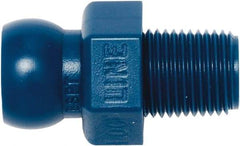 Loc-Line - 1/4" Hose ID, Male to Female Coolant Hose Connector - 1/8" BSPT, For Loc-Line Modular Hose Systems - All Tool & Supply