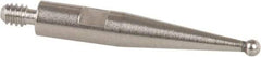 TESA Brown & Sharpe - 1mm Ball Diam, Steel, Ball Test Indicator Contact Point - 1/2" Contact Point Length, Use with Brown & Sharpe BesTest 599 Series - All Tool & Supply