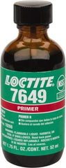 Loctite - 1.75 Fluid Ounce Bottle, Green, Liquid Primer - Series 7649, Hand Tool Removal - All Tool & Supply