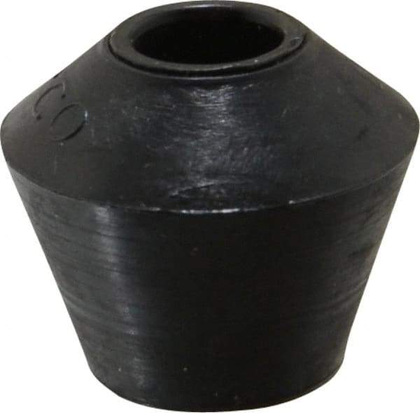 De-Sta-Co - 0.79" Max Diam, 5/16-18 Thread, Polyurethane, Screw On, Flat Tip, Clamp Spindle Assembly Replacement Cap - For 5/16" Diam Standard Spindle, 0.69" OAL, 1/2" Surface Diam, 1/2" Hole Depth - All Tool & Supply