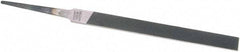 Nicholson - 4" Standard Precision Swiss Pattern Regular Pillar File - Double Cut, With Tang - All Tool & Supply