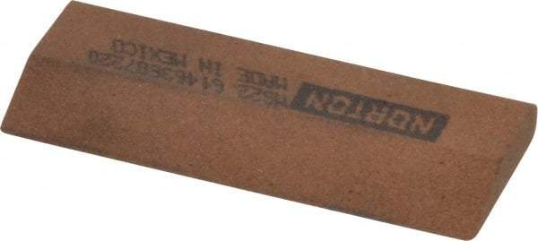 Norton - 2-1/4" Long x 7/8" Diam x 3/16" Thick, Aluminum Oxide Sharpening Stone - Round, Medium Grade - All Tool & Supply