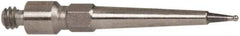 TESA Brown & Sharpe - 0.38mm Ball Diam, Carbide, Ball Test Indicator Contact Point - 1/2" Contact Point Length, Use with Brown & Sharpe BesTest 599 Series - All Tool & Supply