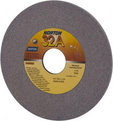 Norton - 6" Diam x 1-1/4" Hole x 1/8" Thick, K Hardness, 60 Grit Surface Grinding Wheel - Aluminum Oxide, Medium Grade, 4,140 Max RPM, Vitrified Bond - All Tool & Supply