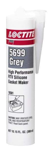 Loctite - 300ml High Performance RTV Silicone Gasket Maker - -75 to 625°F, Grey, Comes in Cartridge - All Tool & Supply