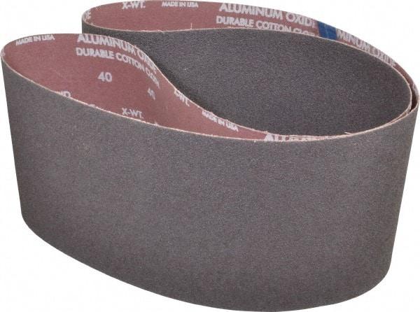 Norton - 6" Wide x 60" OAL, 40 Grit, Aluminum Oxide Abrasive Belt - Aluminum Oxide, Coarse, Coated, X Weighted Cloth Backing, Series R228 - All Tool & Supply