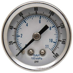 Parker - FRL Pressure Gauge - 1/8" NPT & 0-160 psi - All Tool & Supply