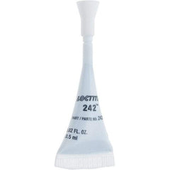 Loctite - 0.5 mL, White, Medium Strength Threadlocker - Series 242 - All Tool & Supply